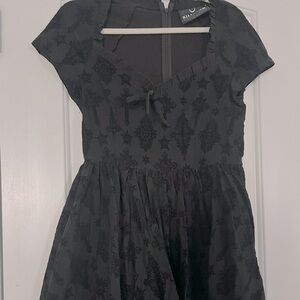 Kill star Black Sweetheart Skater Dress Size Large Crosses New With Tags